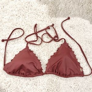 Victoria Secret PINK mauve bikini top sz L/XL